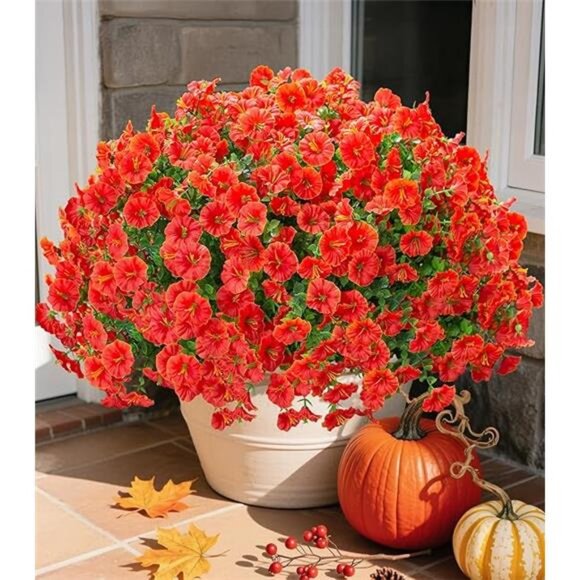 Fake Fall Flowers Artificial Flowers Plants for Outdoors Autumn Decoration - Picture 7 of 7